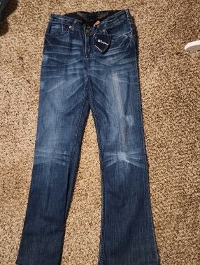 Nwt J & Company Bootcut Womans Jeans in Dark Blue Wash -